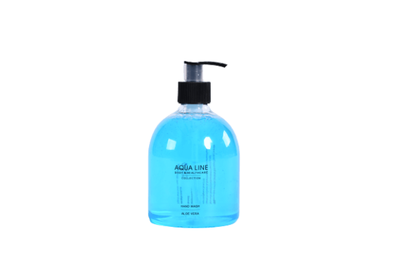 Pump Bottle Hand Wash Clear blue 500ml.png