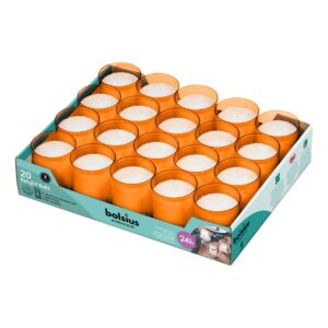 KAARSVULLING REFILL CUBE 50X65MM ORANJE 80ST