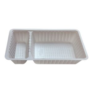 A-BAKJE PLASTIEK WIT 2-VAKS 210X120X37MM 1000ST