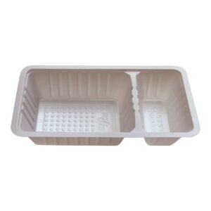 A24-BAKJE PLASTIEK WIT 2-VAKS 210X120X37MM 1000ST