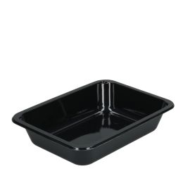 DUNI CPET BAKJE SMALL 171X127X50MM - 670ML ZWART 840ST