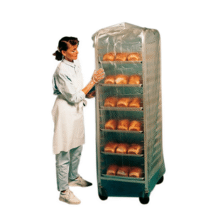 Hoezen voor rekken 67+66x204cm HDPE15my per rol van 50st