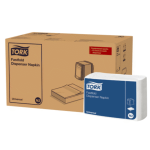 Tork dispenserservet 25x30cm 1-laag fastfold wit 36x300st N2